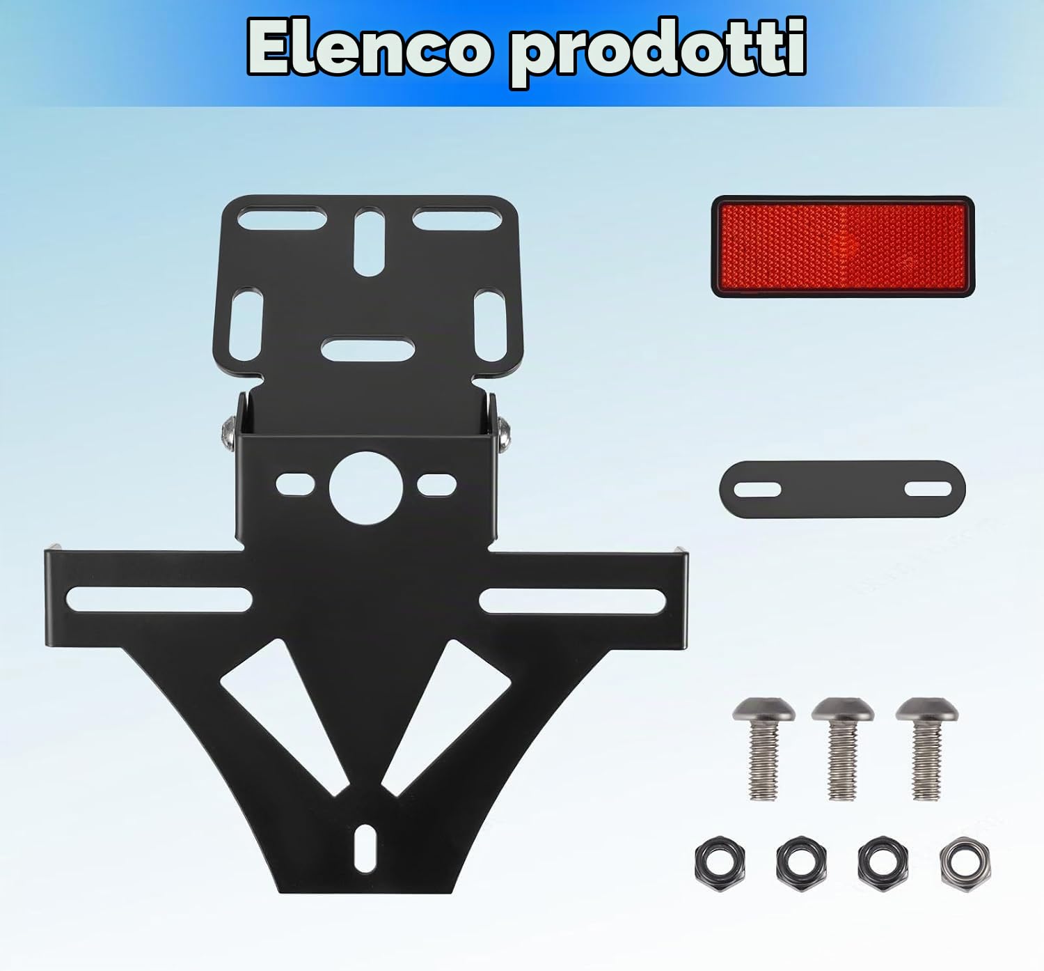 Portatarga Moto per Honda X-ADV 750 XADV 750 Forza 750 2021 2022 2023 2024 2025, Portatarga Moto in Lega di Alluminio Moto Portatarga Targhe Angolo RegolabileSet Conversione Posteriore