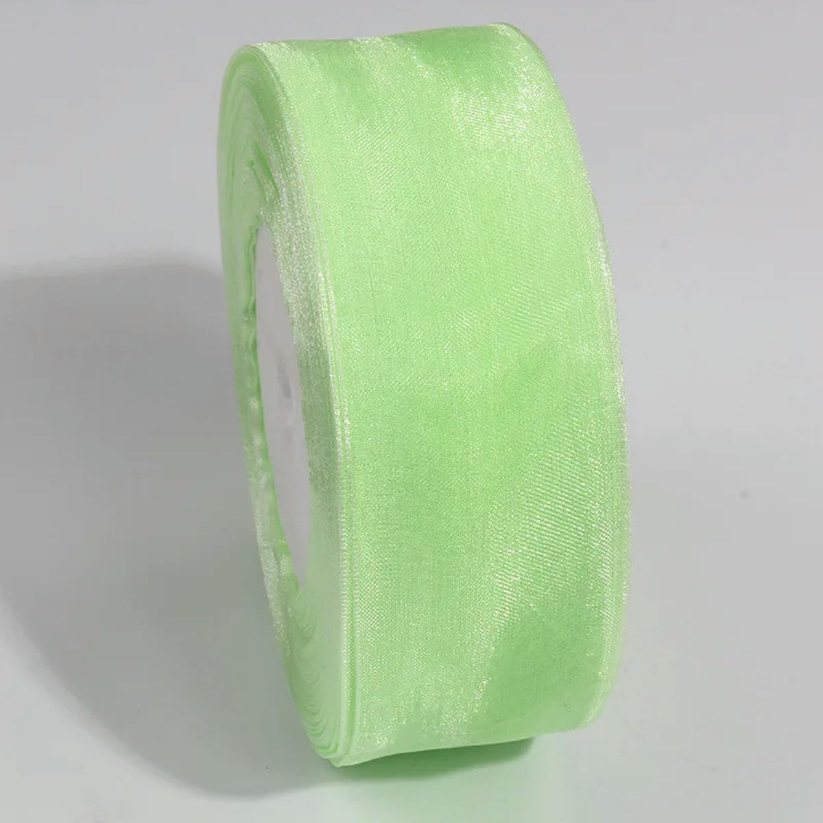 VICIYOO 50 Yards Sheer Chiffon Ribbon Organza Satin Ribbons for Gift Wrapping Wedding Decoration Bouquets Party DIY Crafts