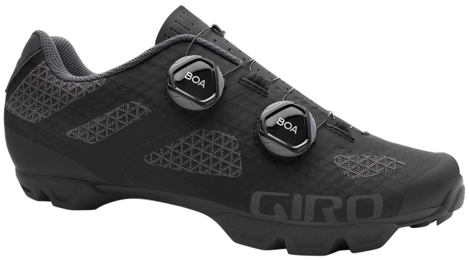 Giro Sector W Women Mountain Cycling Shoes - Black/Dark Shadow (2024), 42
