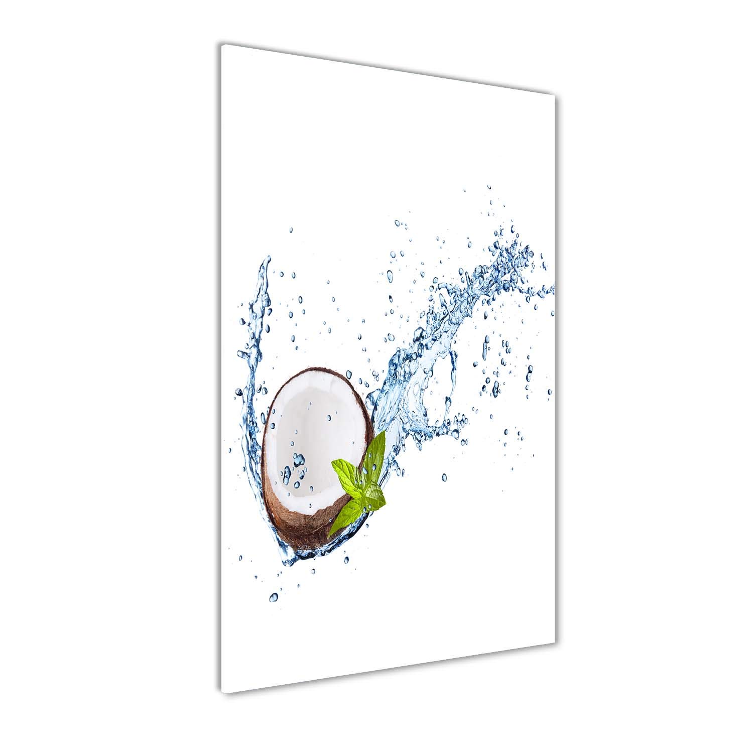 Tableau cuisine verre 60x120cm anti-taches déco panoramique coco