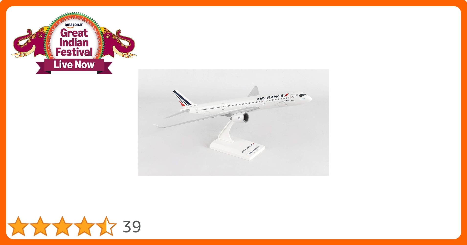 SKR893 Skymarks Air France A350 1:200 Model Airplane
