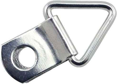 D-Ring with Screws, Frame-Hanging Hardware Silver, 100-Pack