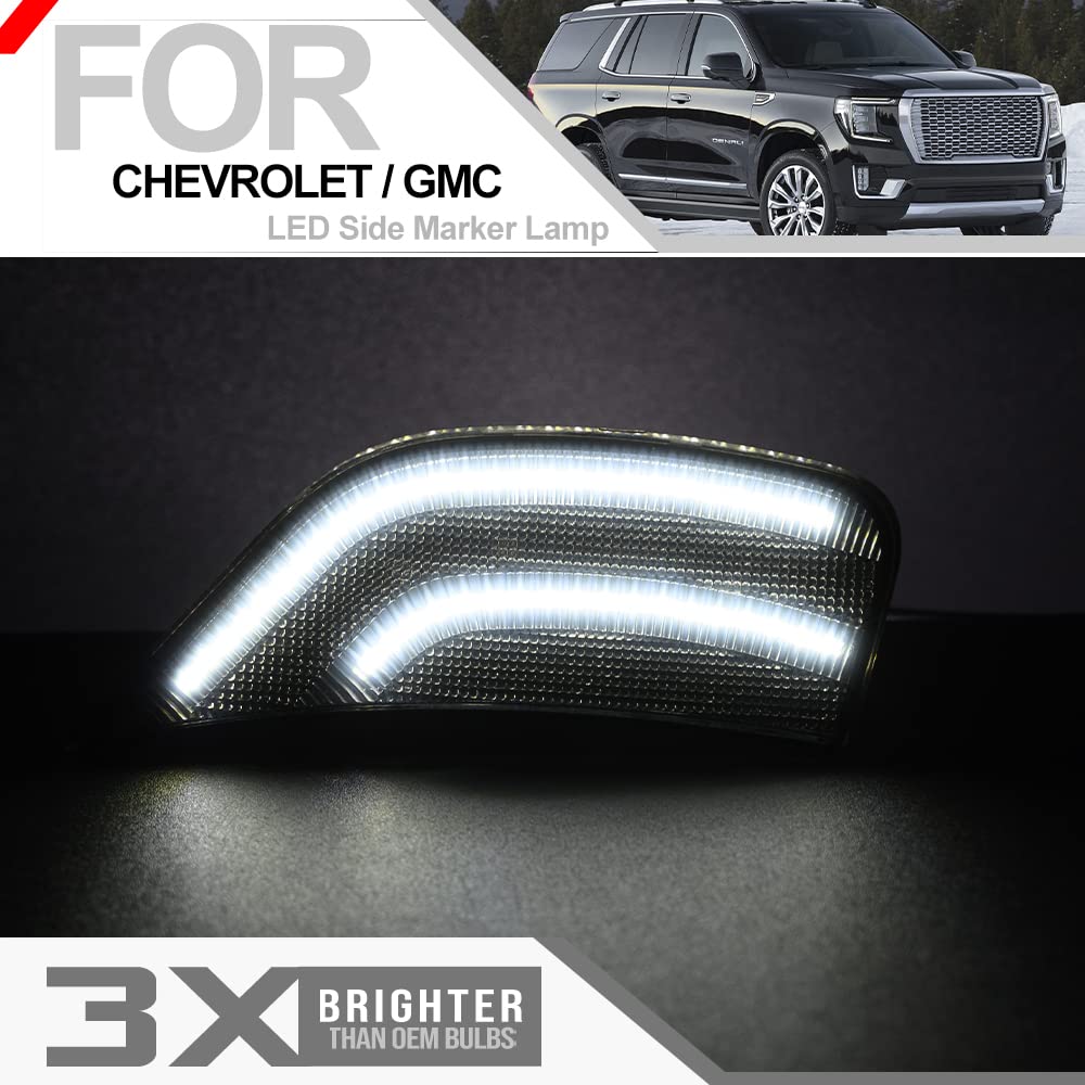 Amazon.co.jp: フルホワイトLEDサイドマーカーライト スモークレンズ  