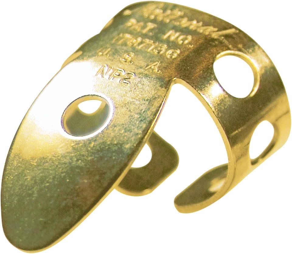 National NP-2G-2PK Finger Picks - Gold - 2 Pack