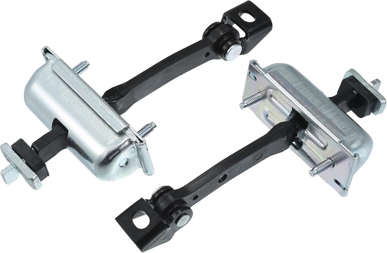 Motoforti Door Check Strap Assembly, Door Check Strap Stopper Stay Limiter Bracket, for Ford Transit MK8 2014-2021, Metal, No.BK31V23500AD, Silver Tone, 2 Pcs