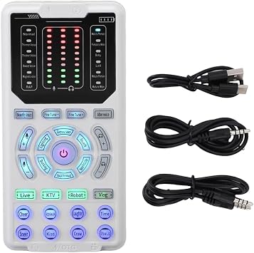 Professional Voice Changer Sound Card 16 Sound Effects, for Gaming, Calls,and Live Streaming Studio Recording