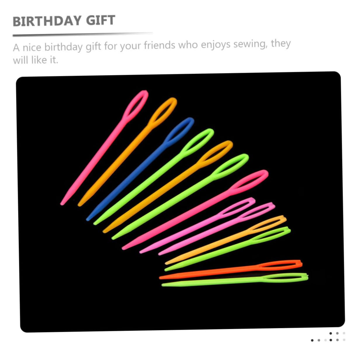 ERINGOGO 100Pcs Eye Sewing Needles for Hand Crafting Smooth Threading Needles for Knitting Weaving Needlework Projects Present for Sewers and