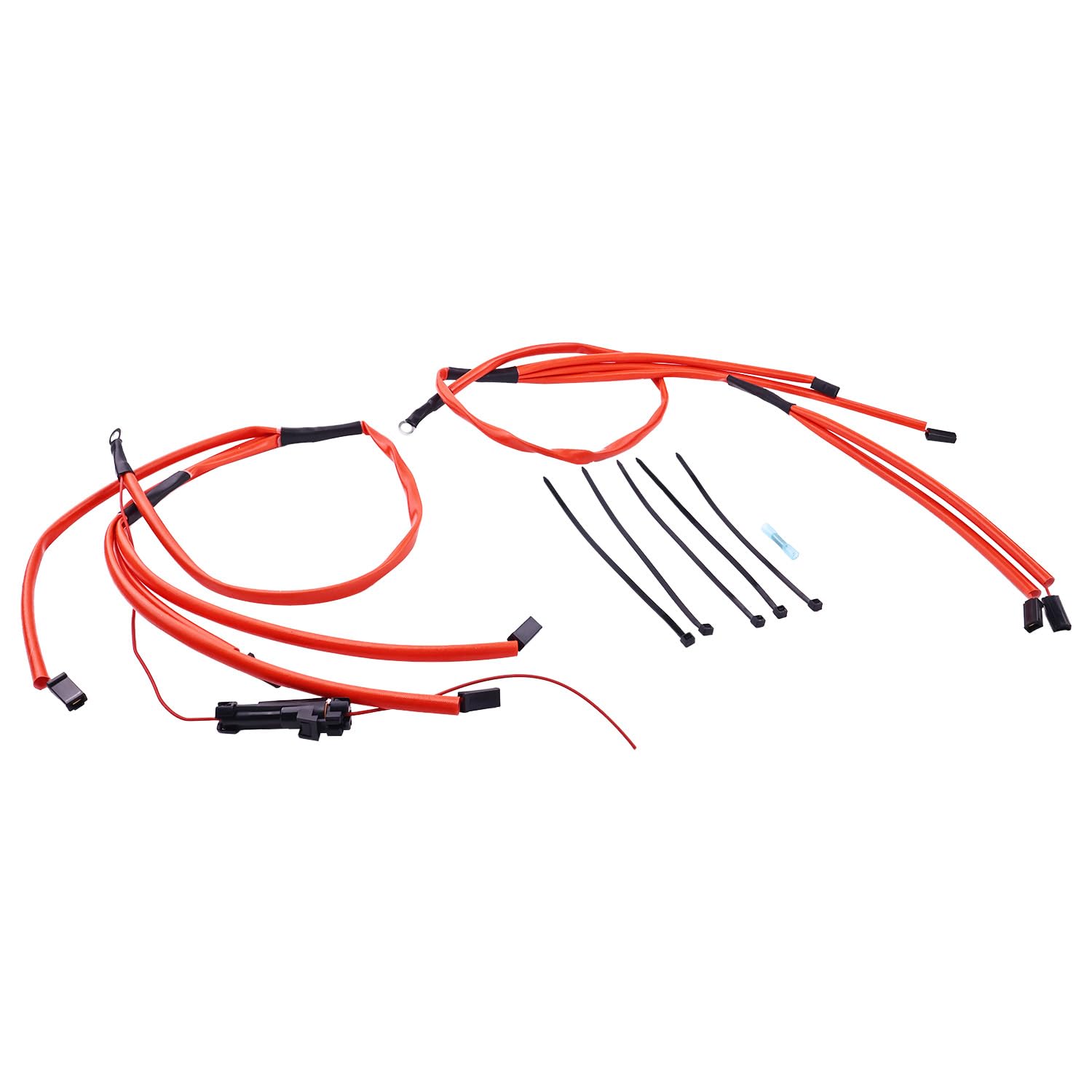 Red Glow Plug Harness Kit HWS-6501R 15320556 Compatible with Chevrolet C2500 C2500HD C3500 C3500HD K1500 K2500 K2500HD K3500