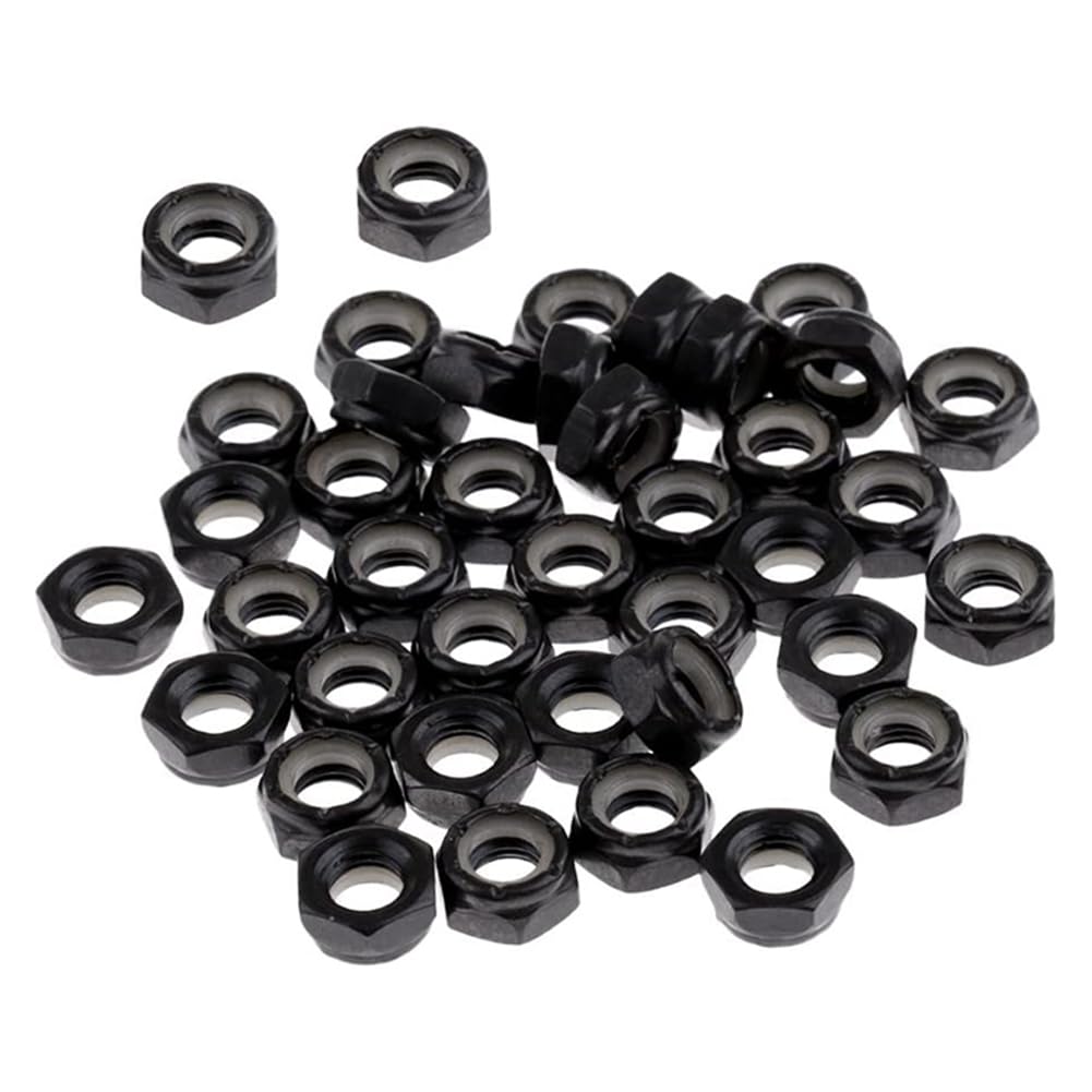 100 unidades de ejes para monopatín Longboard, ejes y tuercas, color negro, eje de monopatín, ejes