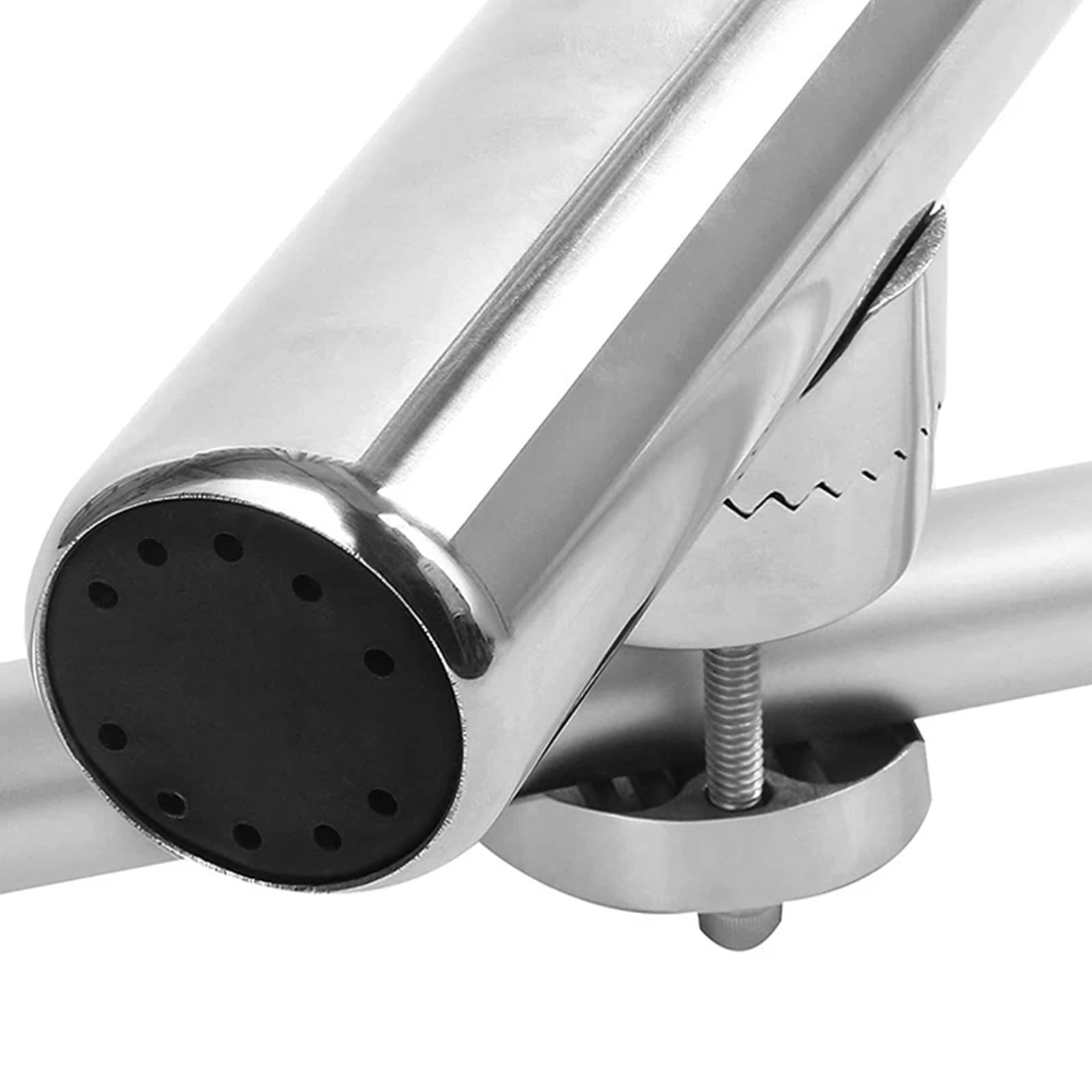KAOLALI 2PCS Porte Canne INOX, Support de Canne à Pêche Bateaux Yachts pour Rails de 22 mm à 26 mm