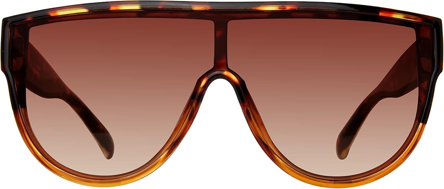 Carrera Women's Steve Madden Female Sunglasses Style Nigel Navigator, Crystal Tortoise/Brown Gradient, 143mm, 0mm