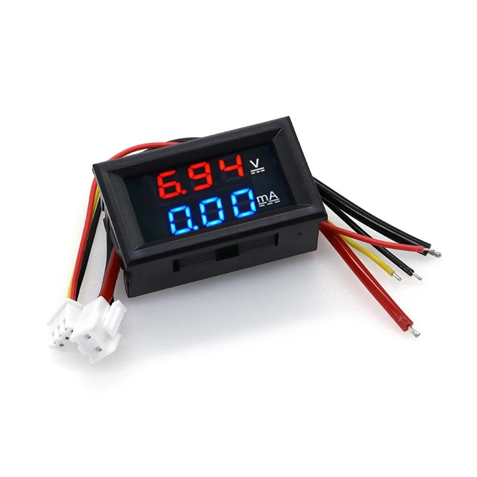 Ampèremètre voltmètre DC 100 V 10 A, double affichage LED 0,56"(10A Red Blue,10 Pcs)