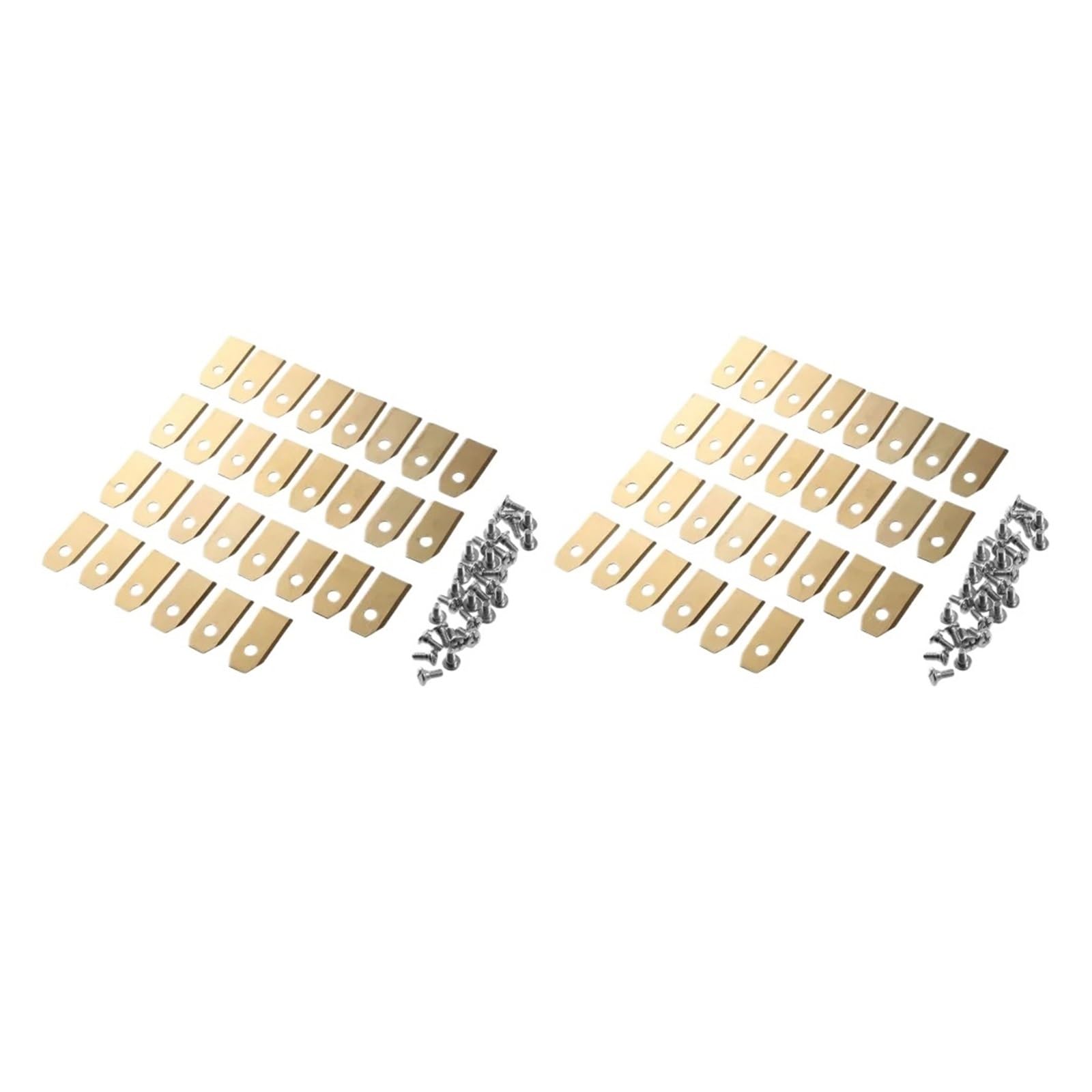 18-60 Cuchillas De Corte De Césped De Acero Inoxidable Con Tornillo Compatibles Con Cuchillas De Cortacésped De Reparación De Cortacésped Robótico Husqvarna Automower/Gardena(60pcs gold)