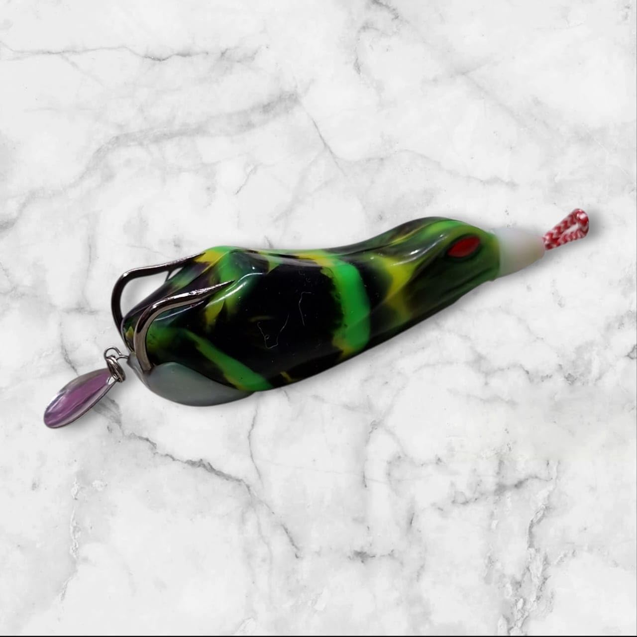 Agastriya Fishing Frog Lure, 17 Gram, Surface Fishing, Multi Colour, Bass Bait-image-4