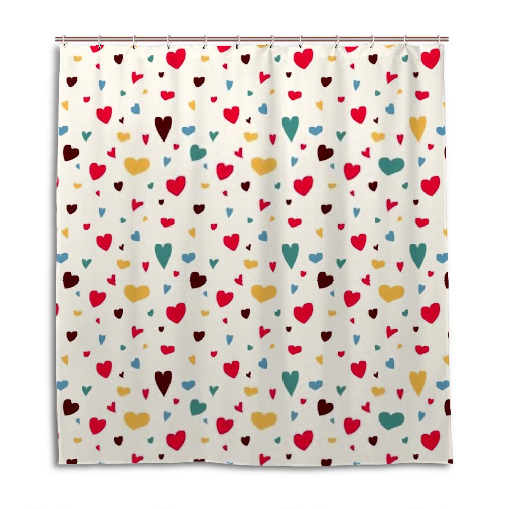 Rideau de douche anti éclaboussure lavable en tissu polyester imperméable taille 72x72