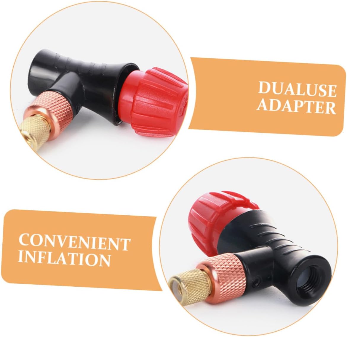 Portable Co2 Inflator with Black Thermal Sponge Cover, Universal Bike Tire Pump Compatible with Road and Mountain Bikes, Lightweight Sleeve for Cycling Outdoor Use