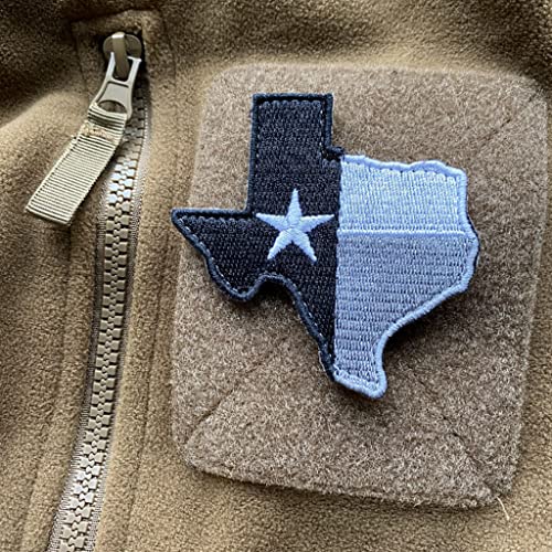 Die-Cut Tactical Texas Patch - Black
