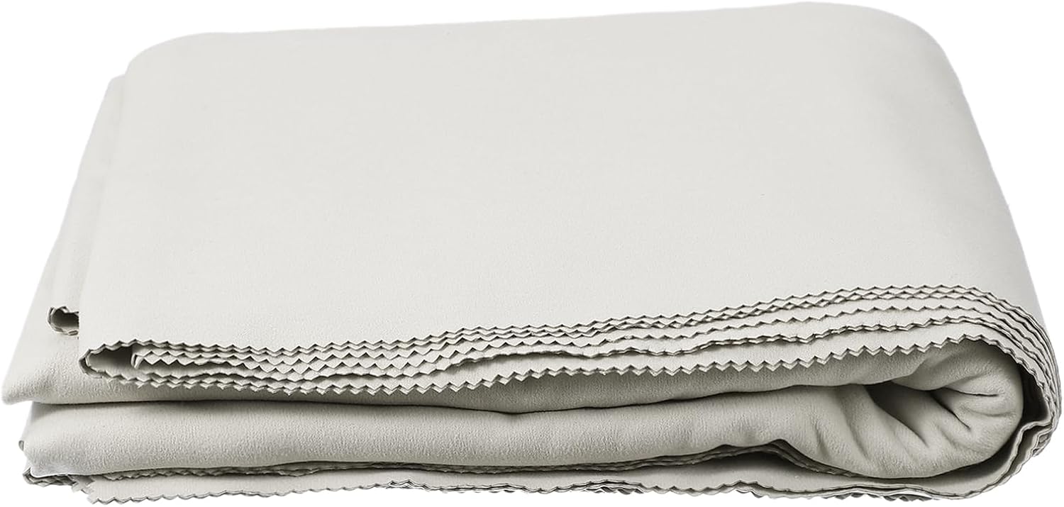 uxcell 2Pcs Anti-Tarnish Silver Cloth, 6.6 x 3.3 ft Jewelry Storage Polishing Cloth for Silverware Flatware Jewelry DIY Project, Gray