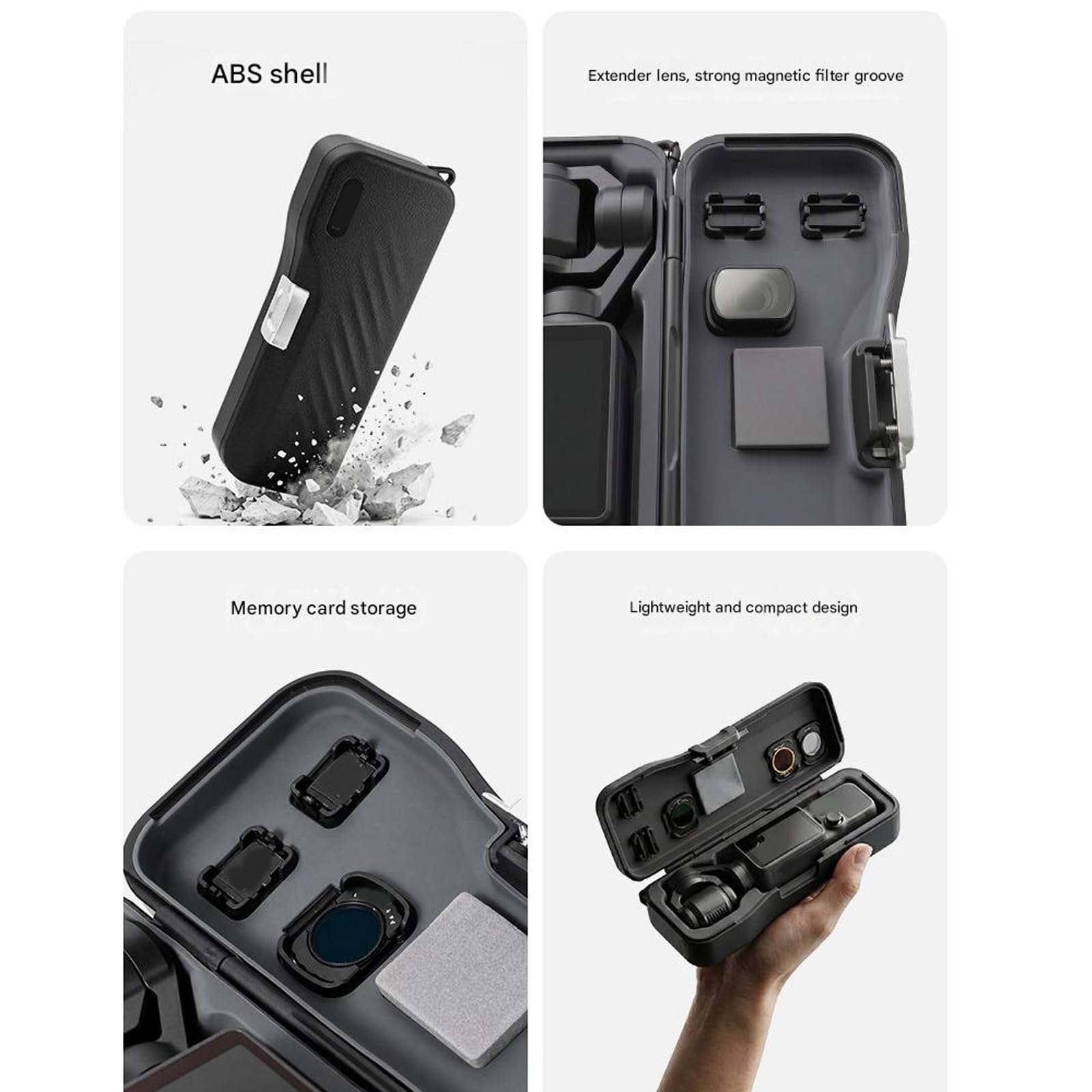 Protector protector de silicona para bolsillo 4 3 con esquinas reforzadas y funda de almacenamiento para cámara de bolsillo