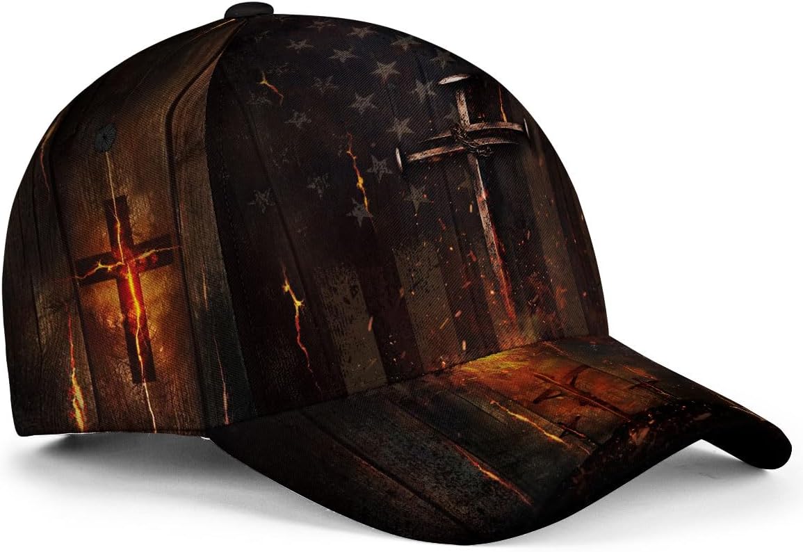 Customized Christian Hat with Text, Christian Hats for Women, Custom Jesus Hat for Men, Cross Hats - Image 3