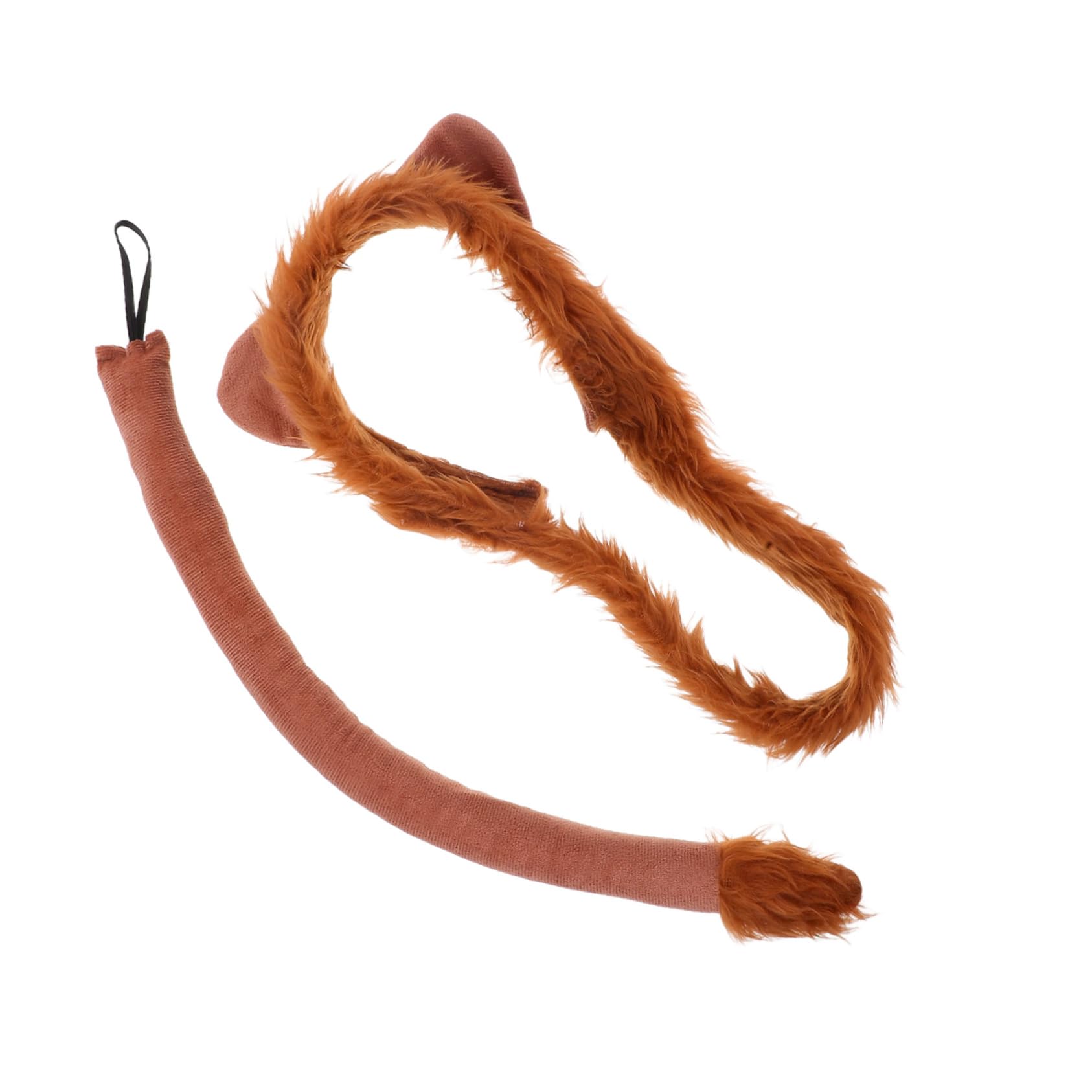 STOBAZA 1 Set Ear and Tail Cute Lion Ears Headband and Tail Set Women Cosplay Headband Halloween Animal Headband Costume Parties Accessories