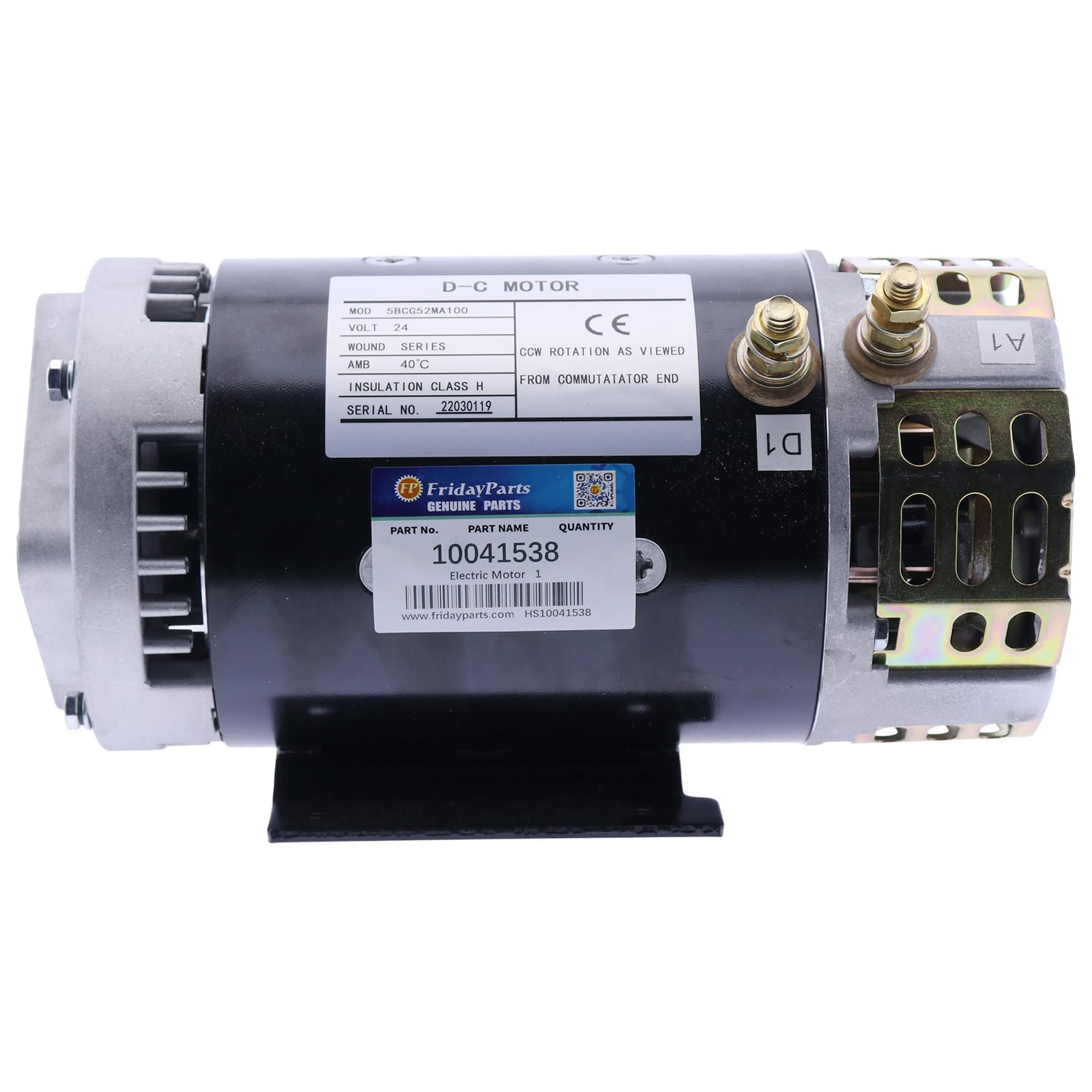 JZGRDN 24V DC Electric Motor 5BCG52MA100 40844 40844GT 105387GT Compatible with Genie Lift GS-4047 GS-3232 GS-3246 GS-2032 GS-2046 GS-2632 GS-2646 GS-1930 GS-1932 GS-1530 GS-1532 TMZ-50/30