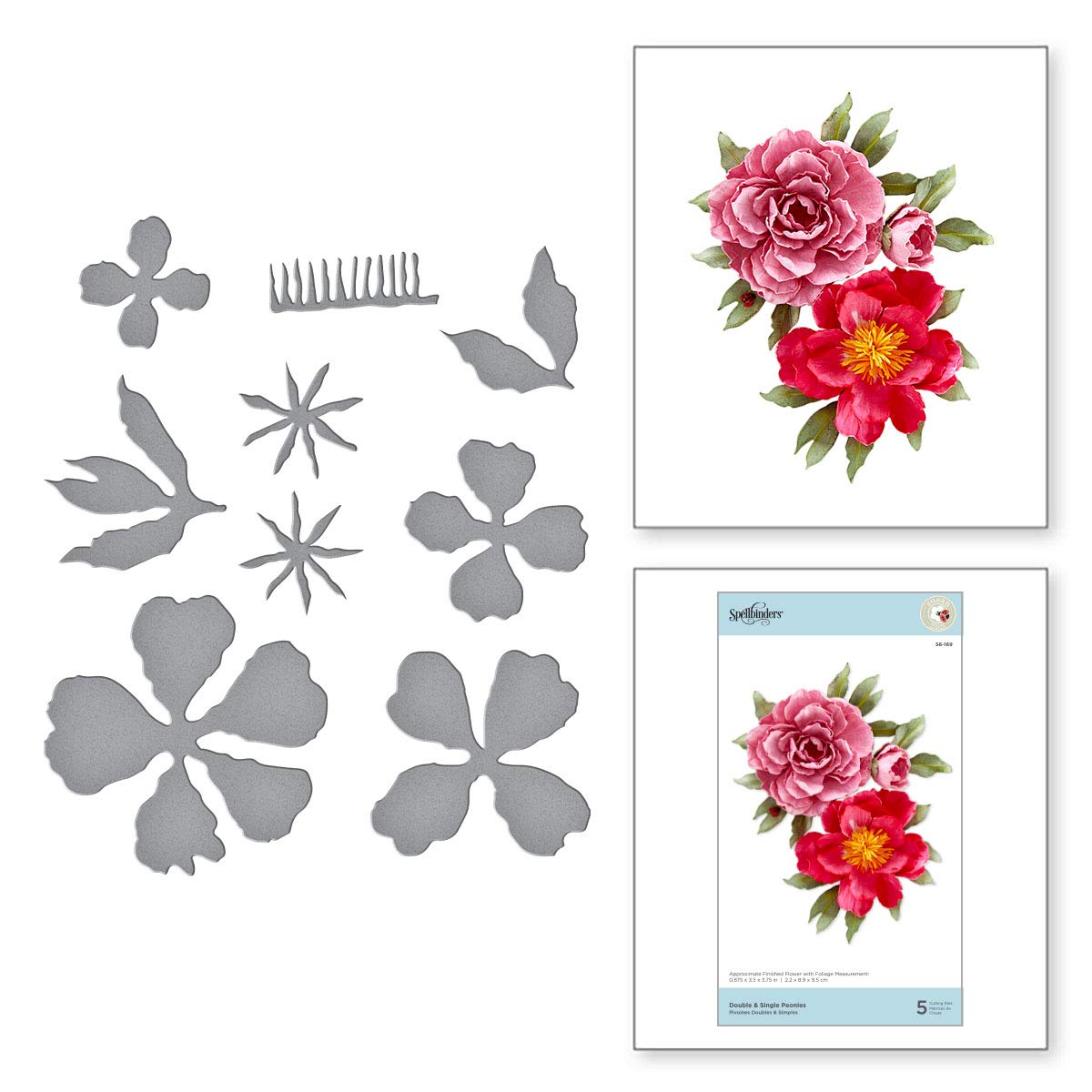 Spellbinders Metal Double & Single Peonies