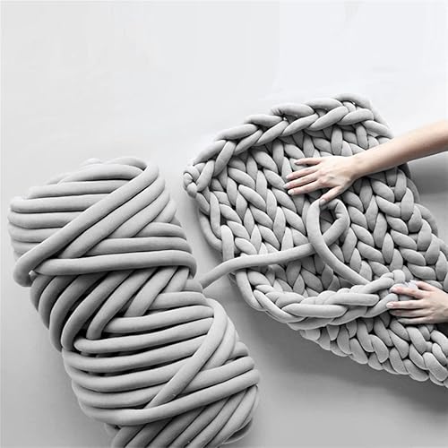 Miniatura 6 de Hilo grueso de 0.6-2.2 lbs de grosor súper voluminoso para tejer a mano de ganchillo suave algodón grande DIY brazo tejer hilo giratorio para manta