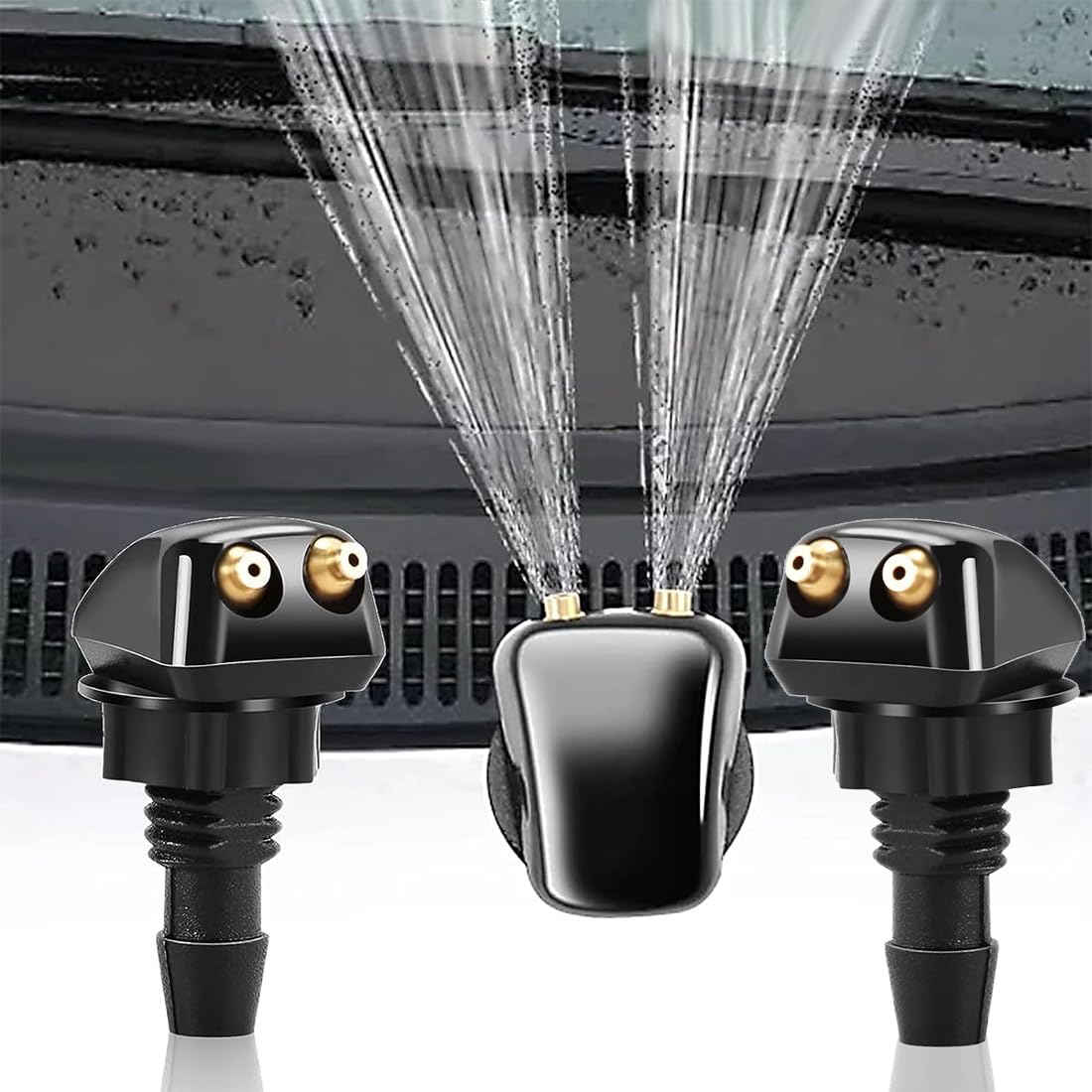 Kit Gettoni Lavavetri Per Auto - 4 Pezzi, Universali, Doppio Foro, Con Guarnizioni - Foto 6