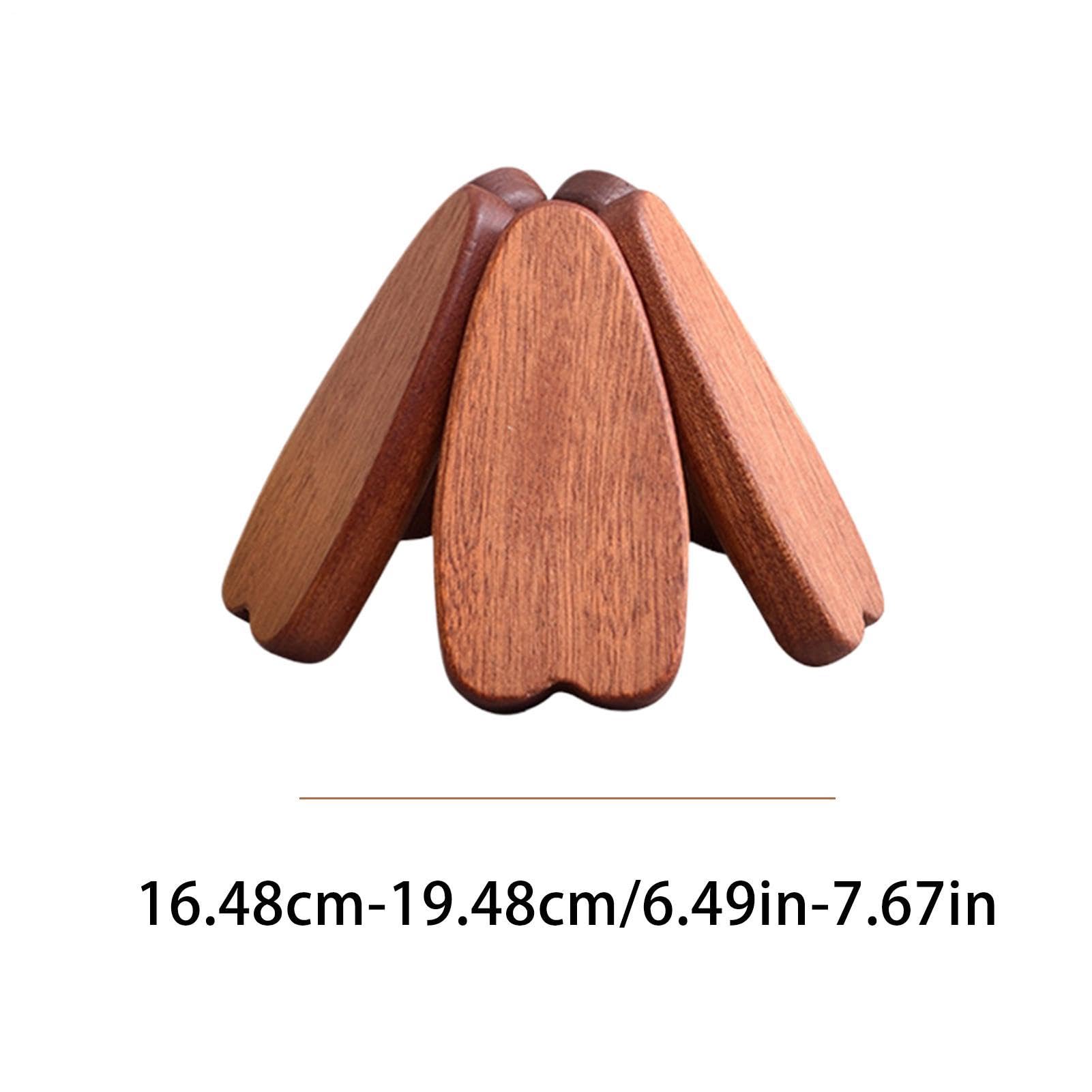 Dessous de Plat en Bois pour Plats Chauds Set de Dessous-de-Plat Sapin de