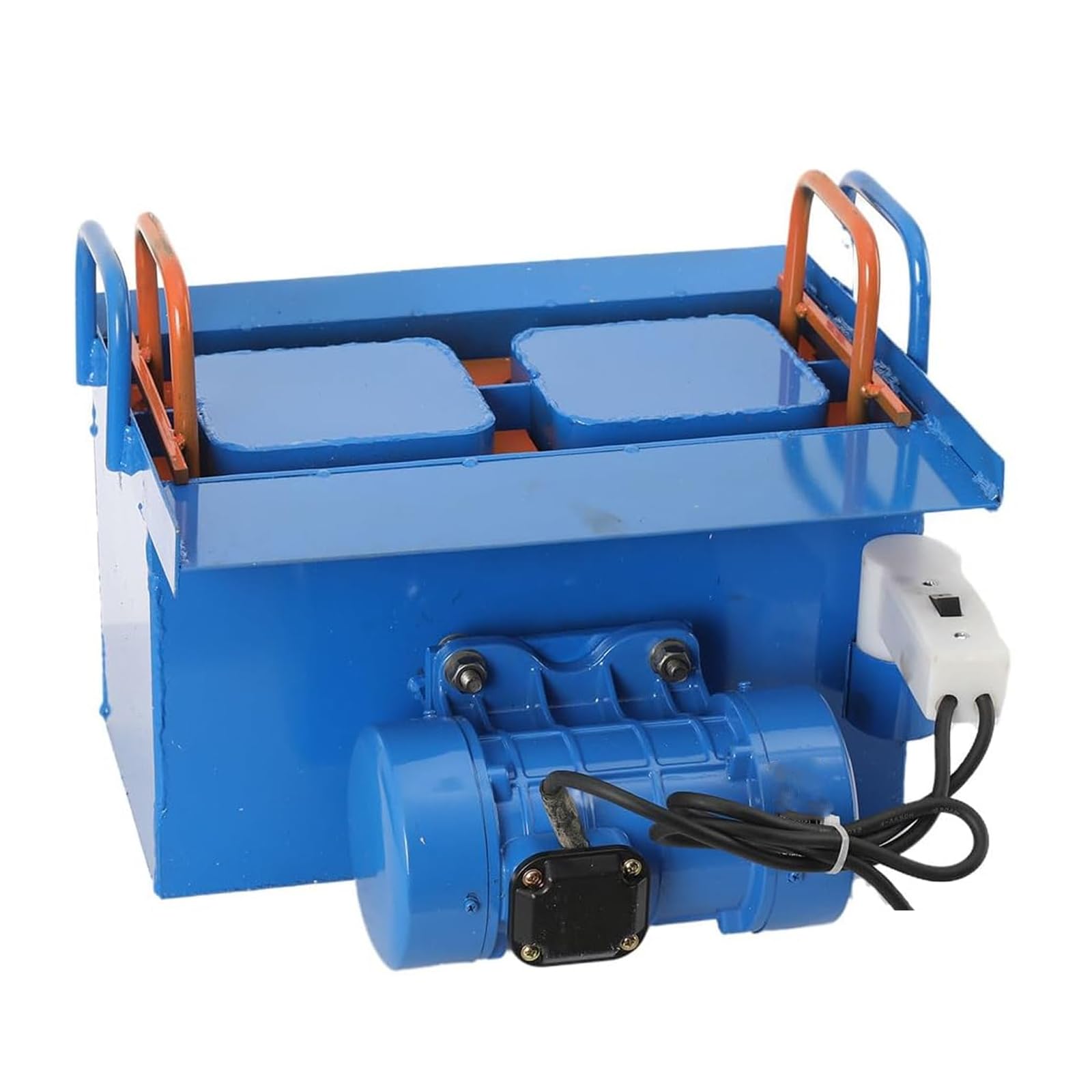 Betonblockherstellungsmaschine, 550W, 2 Löcher für Pflaster, langlebige Baumaschinen für die DIY-Hohlziegelproduktion