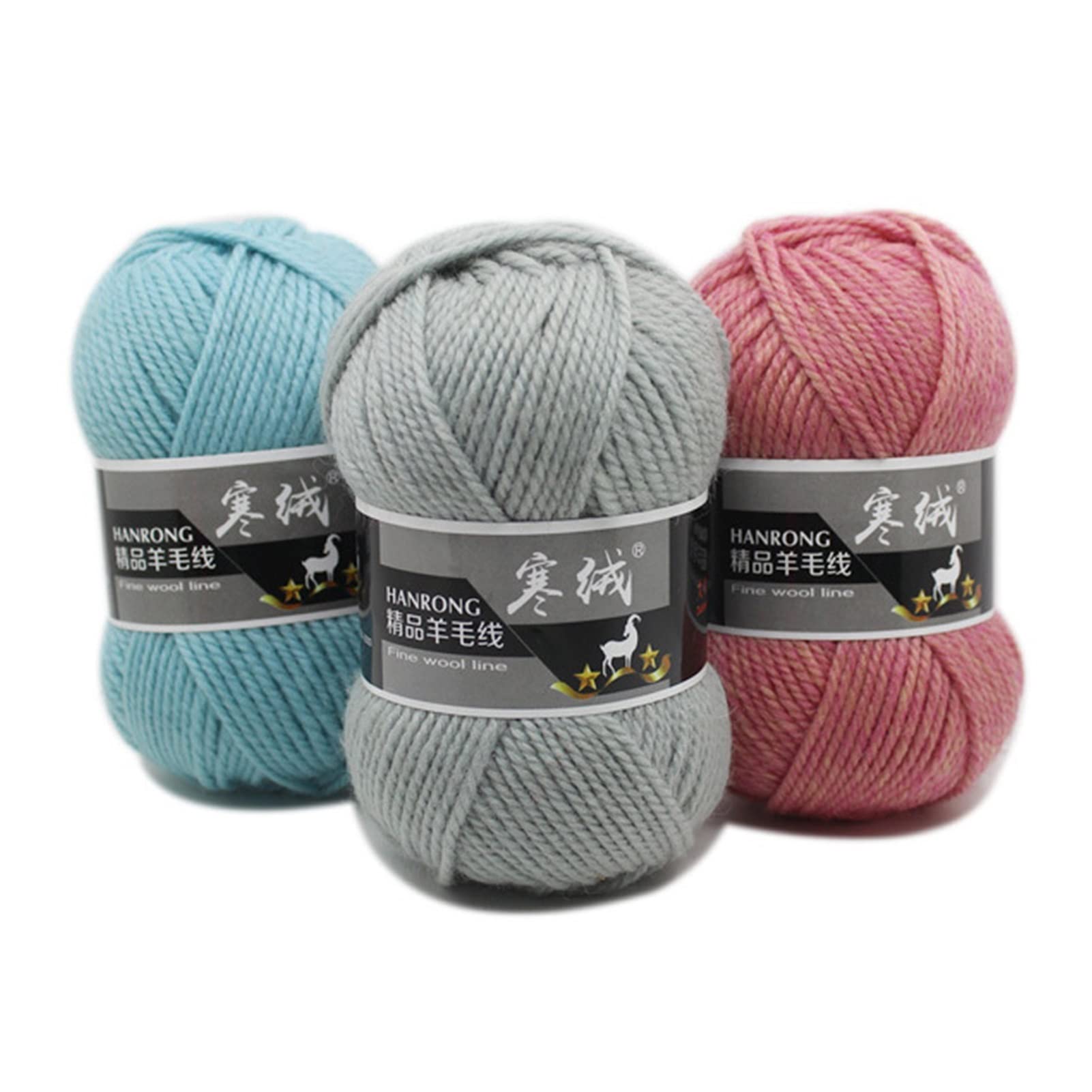 5pcs Lana Filato Maglia Maglia Maglione Sciarpa Ambientale Lavorato a Maglia all'Uncinetto Spessa Bastone ago Filato Filo Lana Filati (Color : 2002)