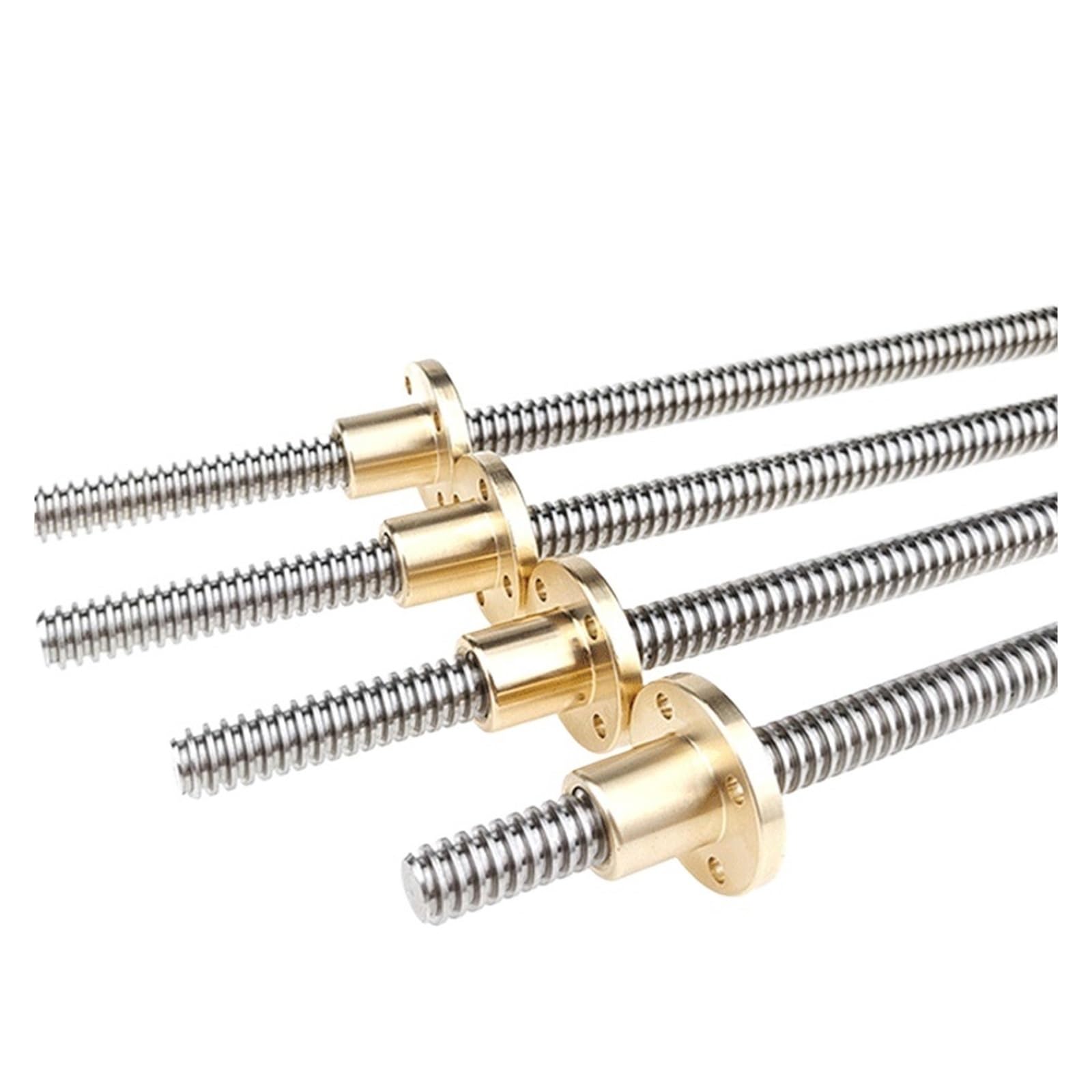 Husillo de Bolas con Tuerca Tornillo de Avance T16 de 100 mm a 600 mm, Tornillo de 2 mm, Tornillo Trapezoidal de Avance Grande(450mm)