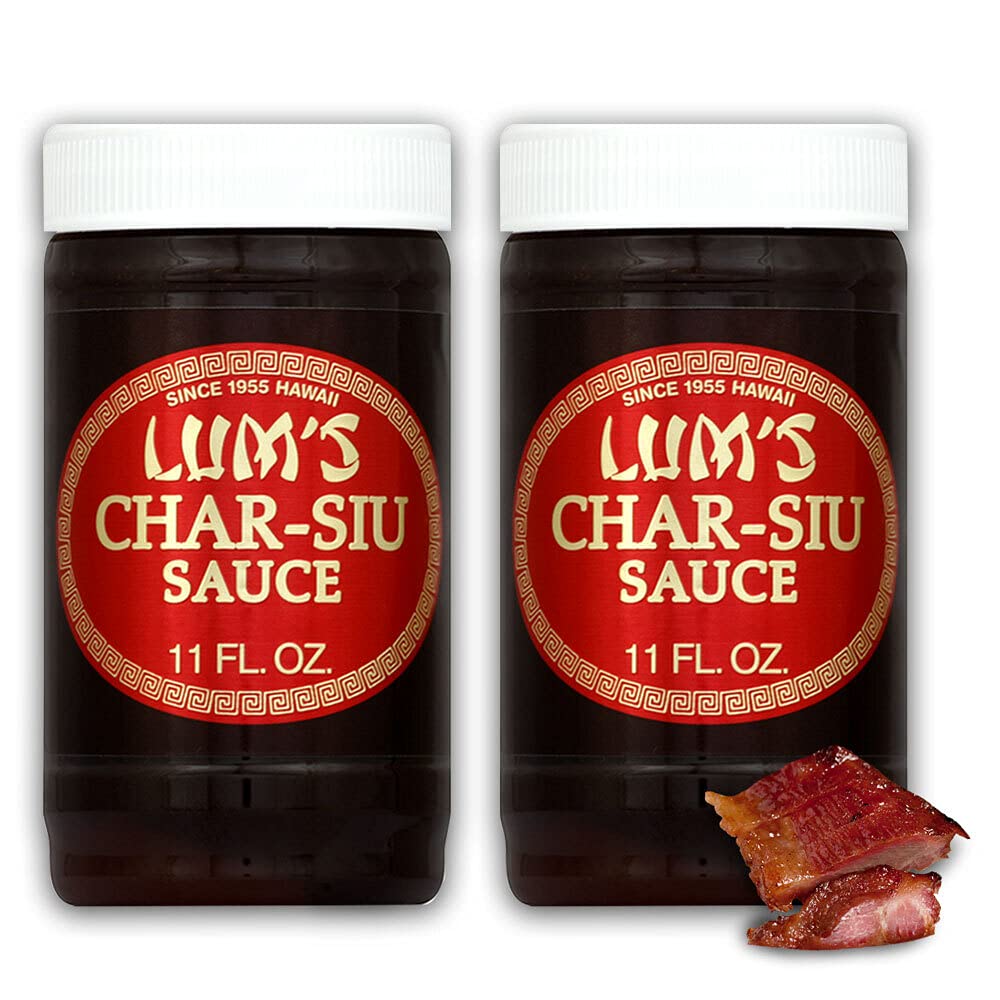 Lum's Hawaiian Char-Siu BBQ Sauce Pack of Two Jars (11 oz. Each)