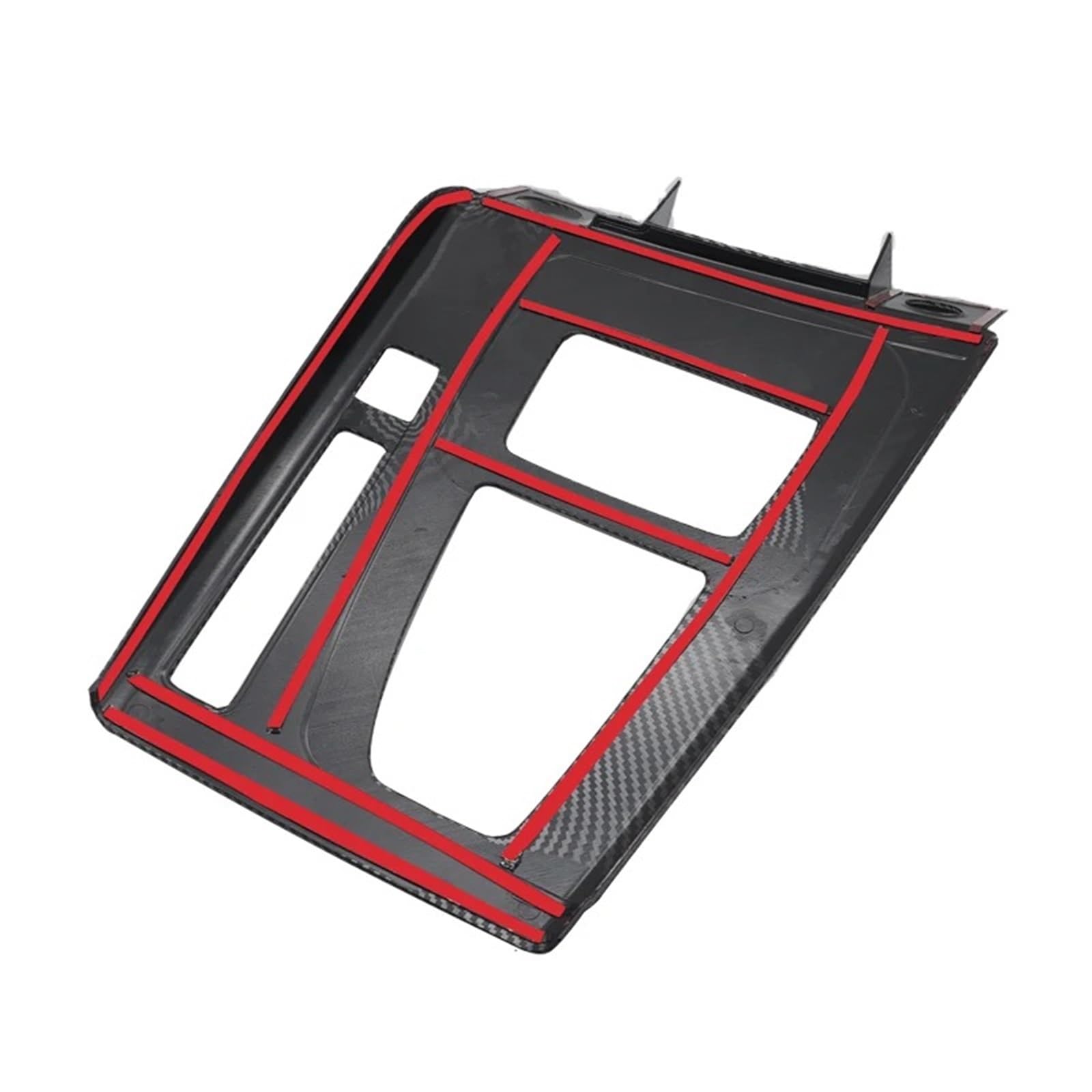 Zentrale Bedienfeld-Abdeckung Für Q5 Q5L FY 2018 2019 2020 2021 LHD Auto Styling ABS Carbon Fiber Texture Center Control Getriebe Shift Panel Rahmen Abdeckung Trim Trim Aufkleber Innen Zubehör(Style A