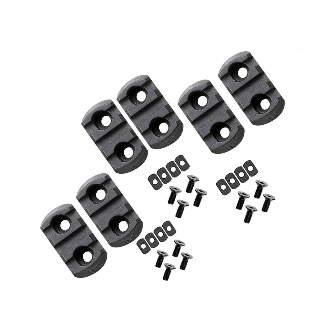 Gotical Multi Slots to Picatinny Rail Adapter 3 Slot Ploy Picatinny Rail Section Three Slots for Handguard 2 Pieces (Set of 6)