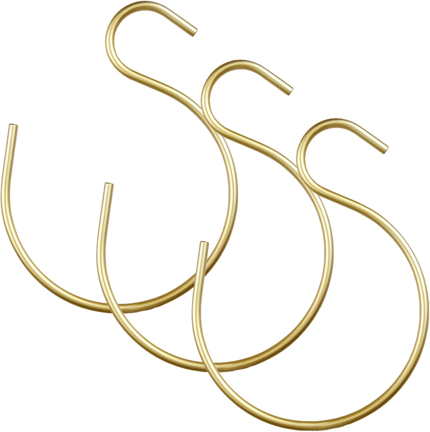 3pcs S Shaped Metal Hanger Closet Organizer for Scarves and Hats