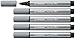 Produktbild STABILO - Premium-Filzstift mit dicker Keilspitze - Pen 68 MAX - 5er Pack - mittelgrau