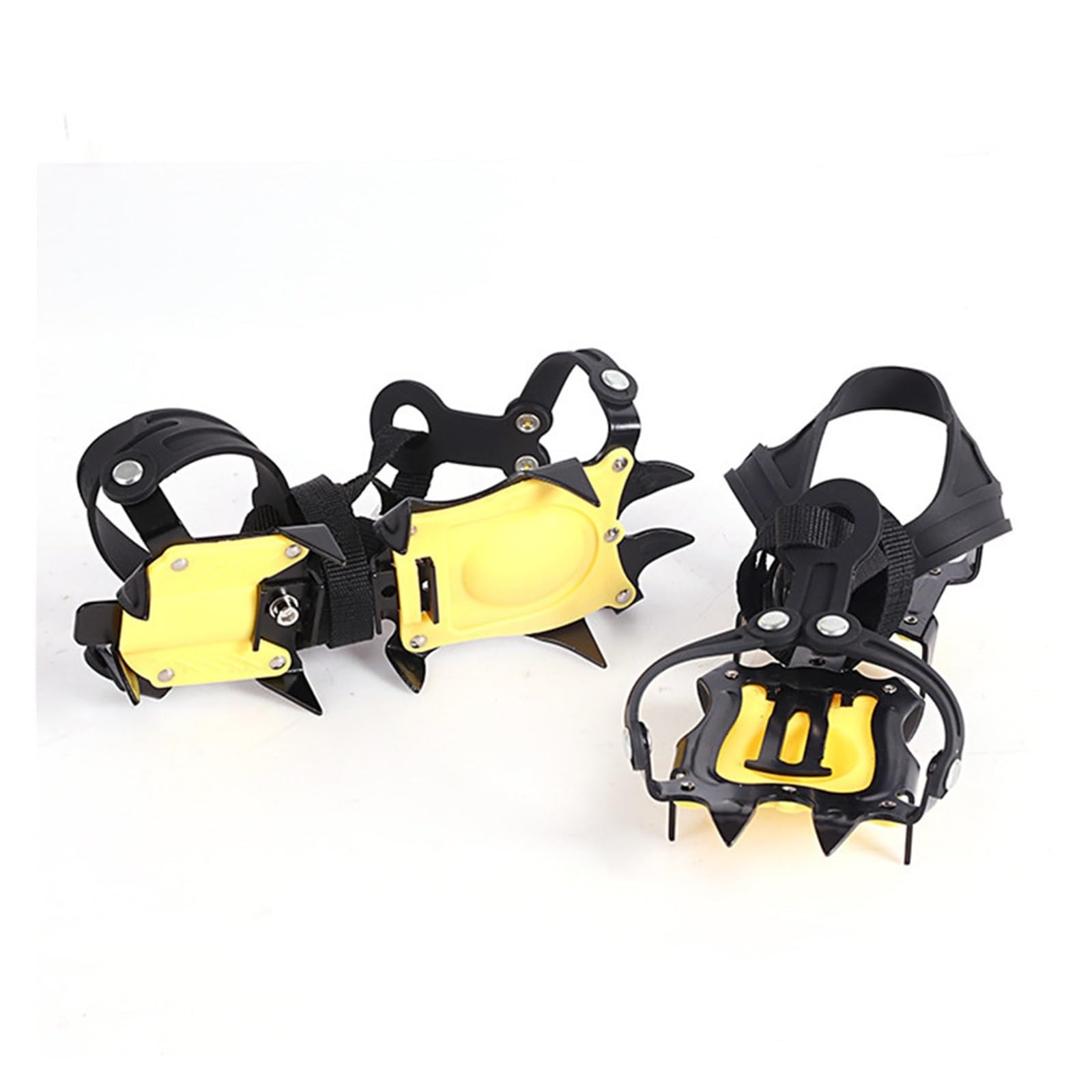 Crampons à Glace Professionnels à 10 Dents for Escalade, Crampons, Crampons, Griffes, Bottes d'extérieur, Chaussures à Crampons, antidérapantes, randonnée