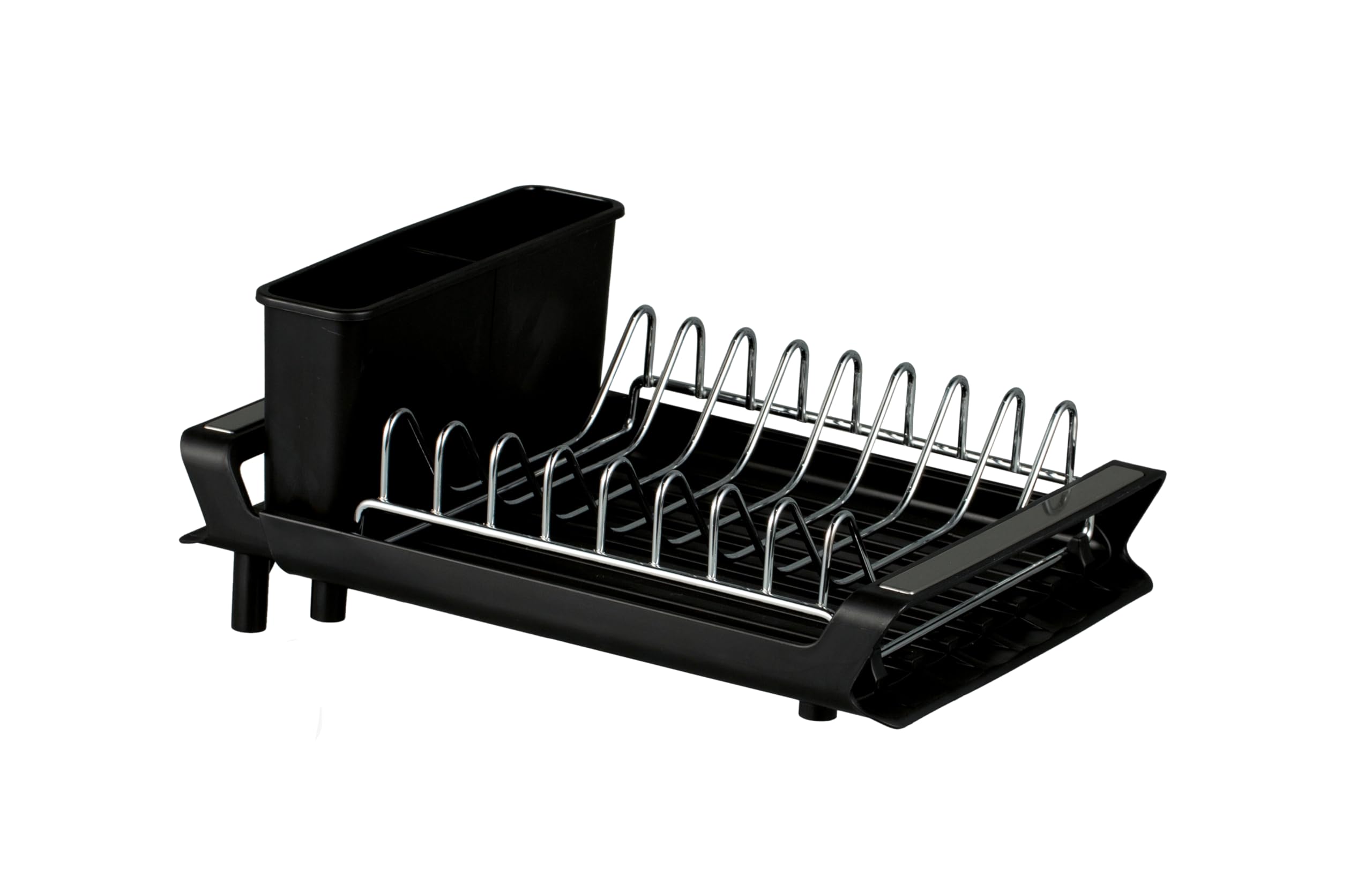 Casa & Casa Black Compact Expanding Dish Rack (Black)