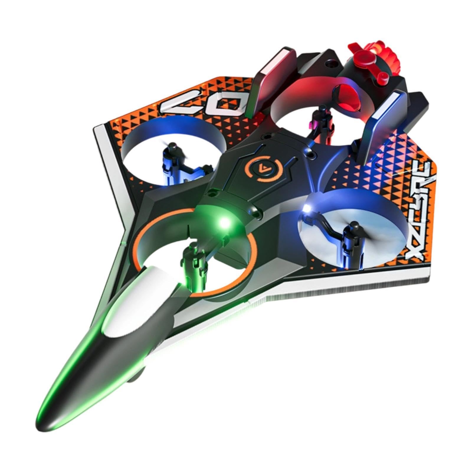 Aeroplani Radiocomandati in Schiuma per Bambini, Alianti Radiocomandati con Luce E Spray, Facili da Pilotare, Rosso