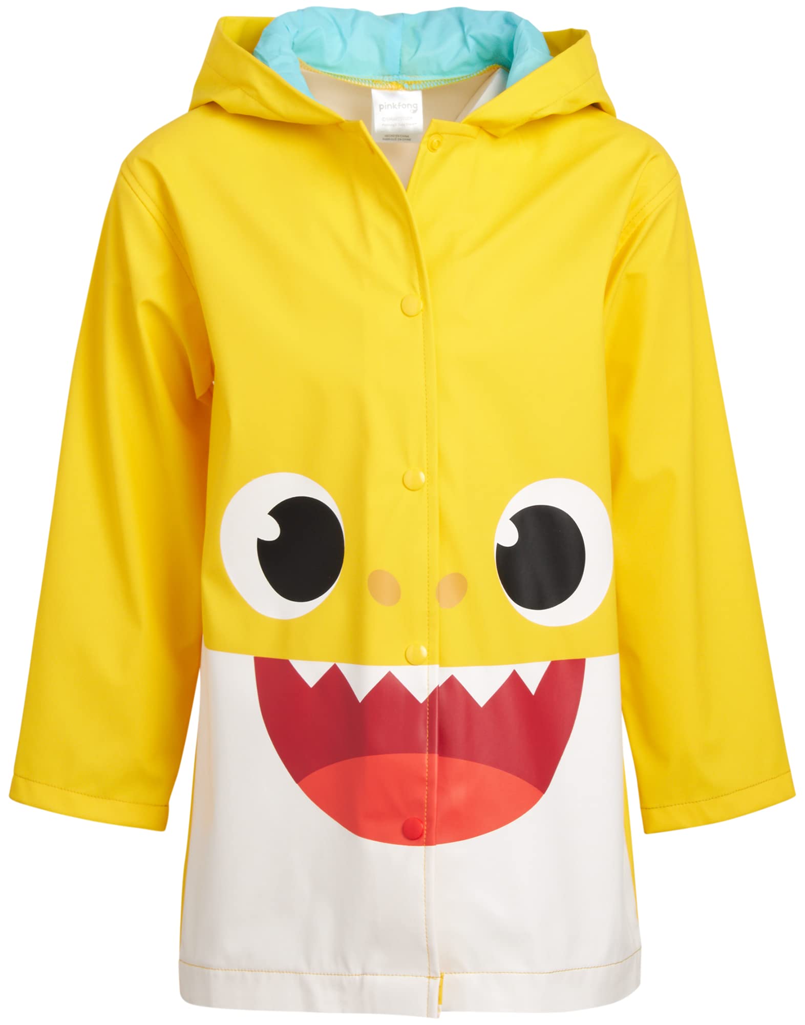Nickelodeon Boys' Rain Jacket - Hooded Slicker Shell Raincoat: Baby Shark, Paw Patrol (Size: 4-7)