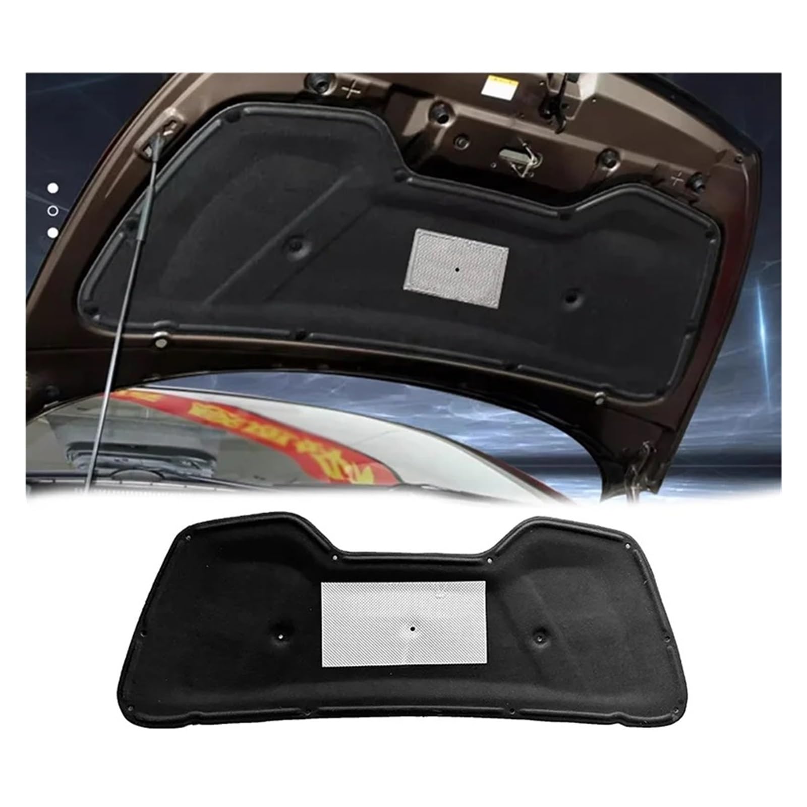 Dlkaddkgf Style 1 Car Engine Soundproof Heat Insulation Cotton Firewall Mat Pad Cover Noise Deadener Black Cotton Compatible For Kia Sportage R 2011-2017
