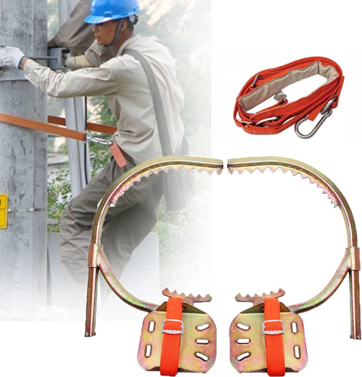 Kit d'escalade durable modèle 250 avec ceinture ergonomique et pointes réglables anti-usure
