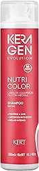 Keraton, Shampoo para cabelos, Coloridos e com mechas, Nutri Color, Evolution, Keragen, 300ml, Vermelho