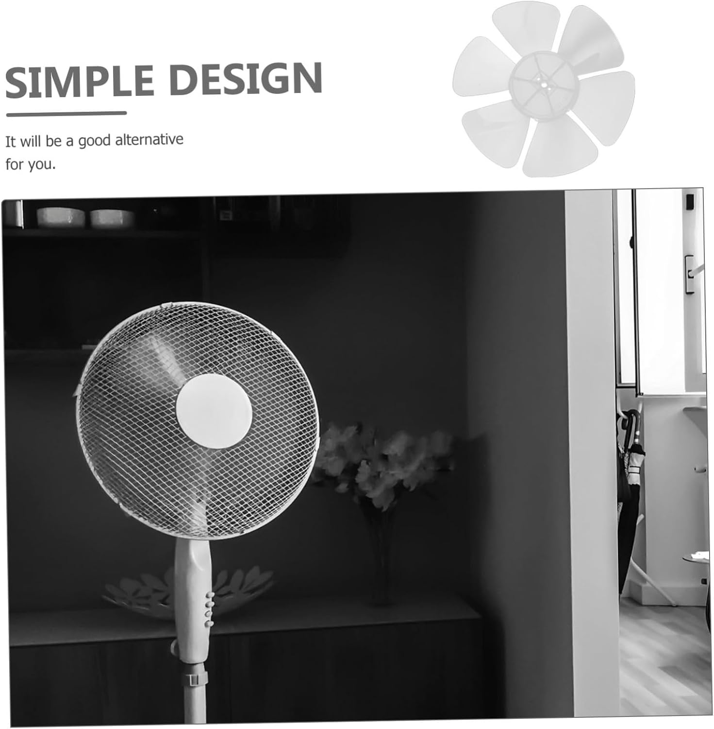 ABOOFAN Replacement Fan Blades for Table and Standing Pedestal Fans Easy Installation Fit Transparent Design