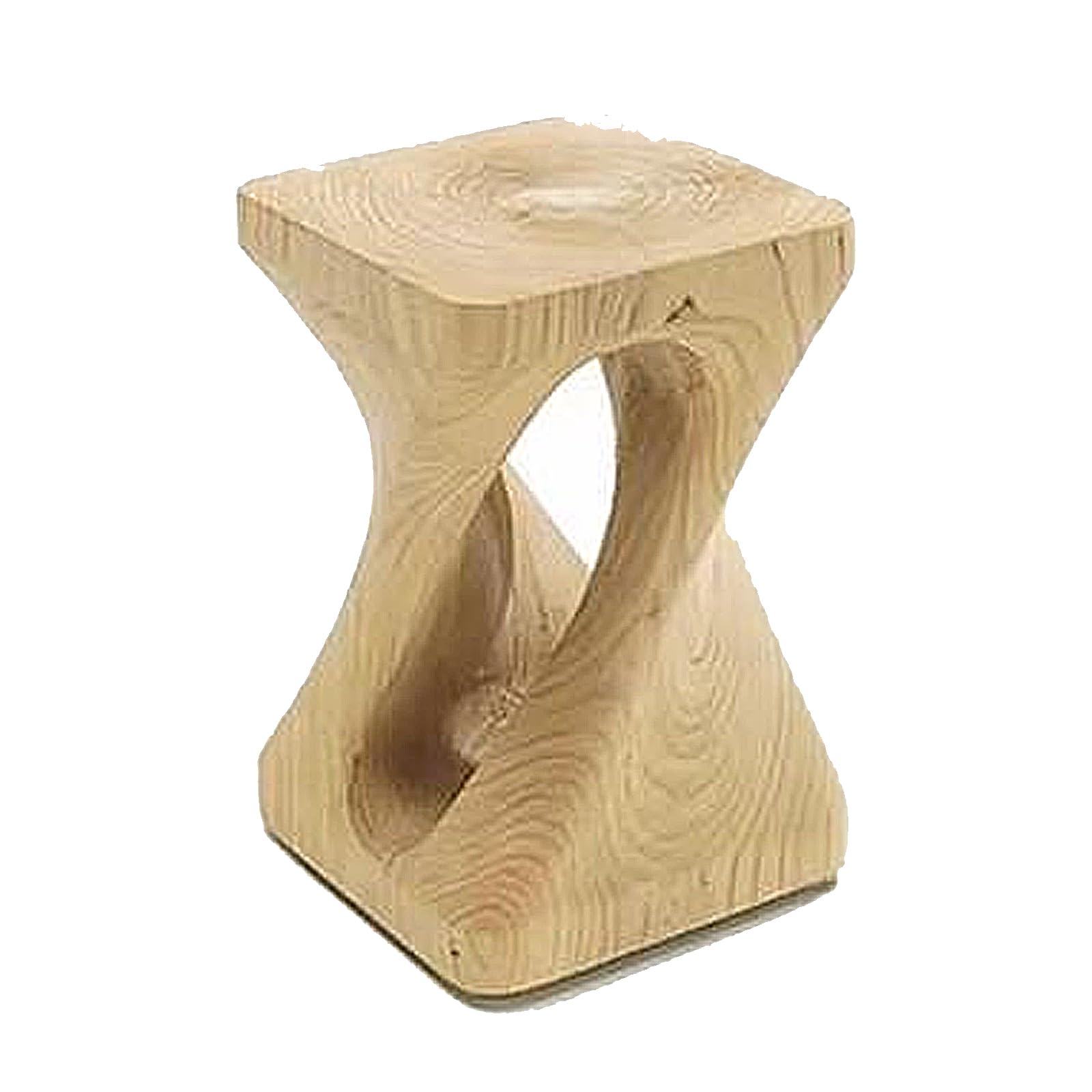 Tabouret souche d'arbre en bois pour briser la monotonie urbaine avec une touche chalet