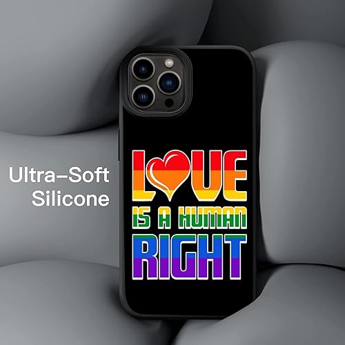 Miniatura 2 de Love is A Human Right Rainbow LGBT Pride - Funda compatible con iPhone 16 15 14 13 12 11 Pro Max | Samsung Galaxy S24 S23 S22 S21 S20 FE Plus