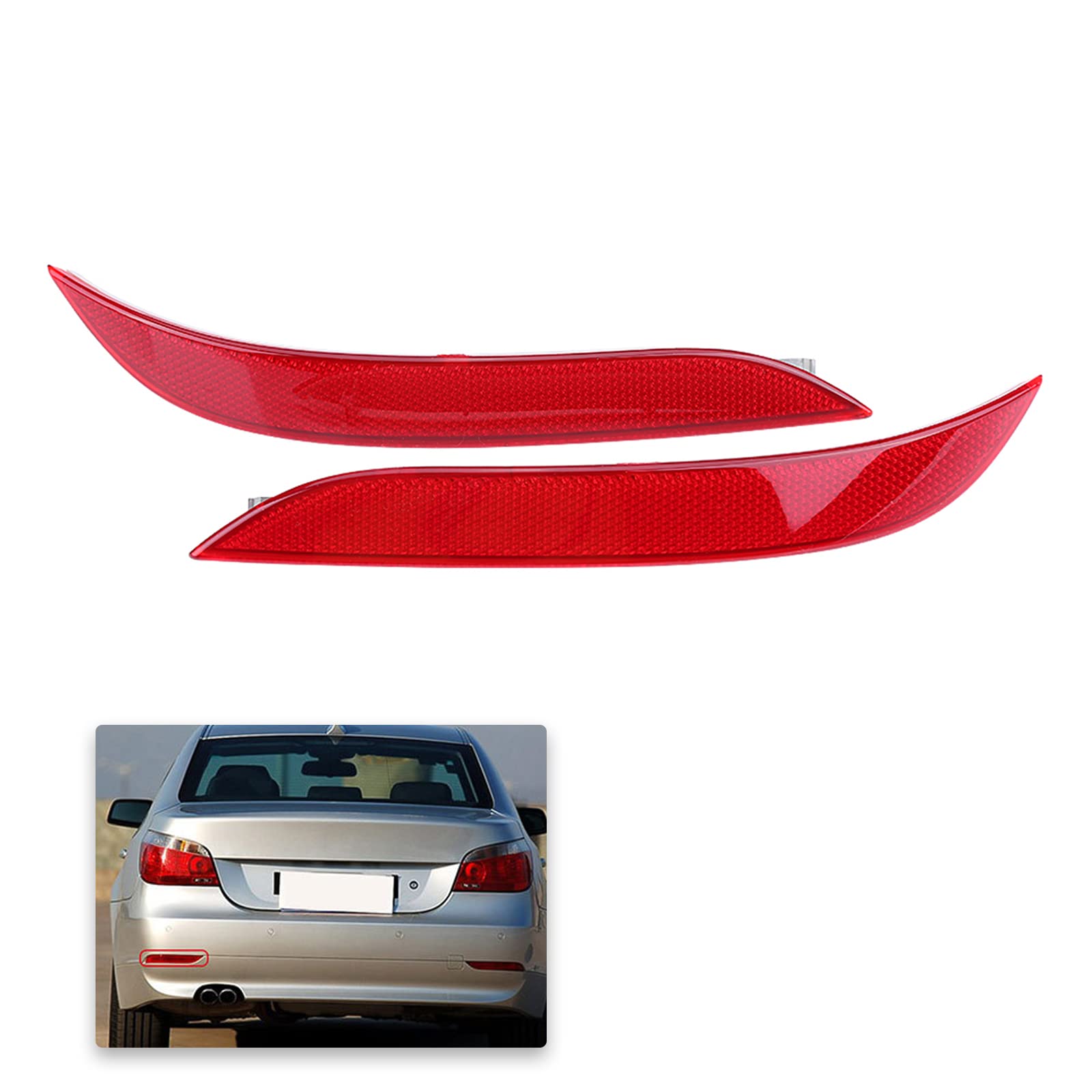 Réflecteur Pare Choc Arrière Gauche Pour BMW Série 5 E60 E61 63146915039 Réflecteur Pare Choc Arrière Gauche Pour BMW Série 5 E60 E61 63146915039