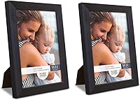 Vista 47 de Renditions Gallery - Set de 2 marcos de fotos de 4 x 6 pulgadas, estilo moderno de alta gama, hechos de madera maciza y vidrio de alta definición